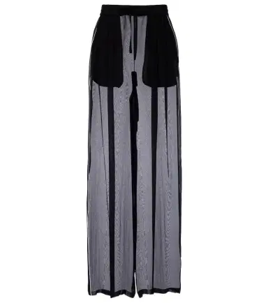 Dolce & Gabbana Sheer silk wide-leg pants | Thumbnail 1 Dolce & Gabbana Sheer silk wide-leg pants | Thumbnail 1