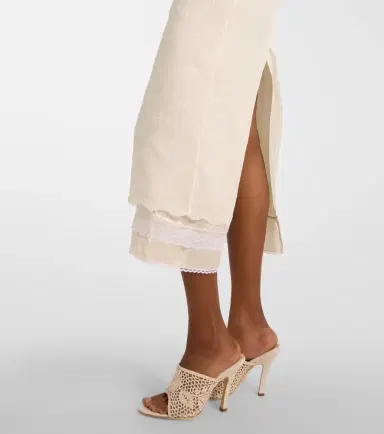 Magda Butrym Embroidered silk, wool and cotton-blend midi dress | Thumbnail 5 Magda Butrym Embroidered silk, wool and cotton-blend midi dress | Thumbnail 5