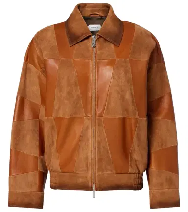 Versace Leather and suede blouson jacket | Thumbnail 1 Versace Leather and suede blouson jacket | Thumbnail 1