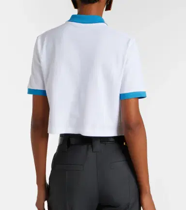 Versace Embroidered cotton piqué polo shirt | Thumbnail 3 Versace Embroidered cotton piqué polo shirt | Thumbnail 3