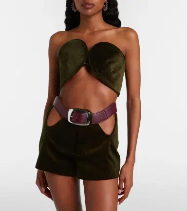 Jean Paul Gaultier Cotton corduroy crop top | Thumbnail 5 Jean Paul Gaultier Cotton corduroy crop top | Thumbnail 5