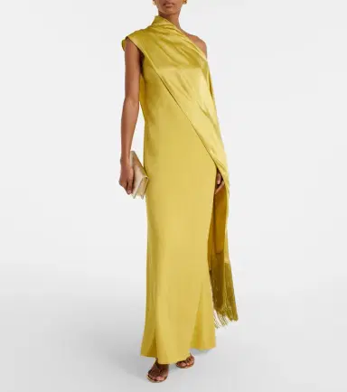 Taller Marmo Berenson one-shoulder crêpe cady gown | Thumbnail 5 Taller Marmo Berenson one-shoulder crêpe cady gown | Thumbnail 5