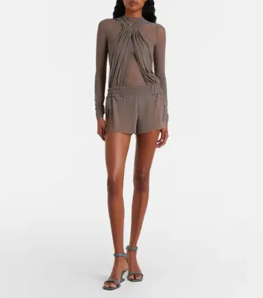 Rick Owens Miami cutout sheer tulle bodysuit | Thumbnail 5 Rick Owens Miami cutout sheer tulle bodysuit | Thumbnail 5