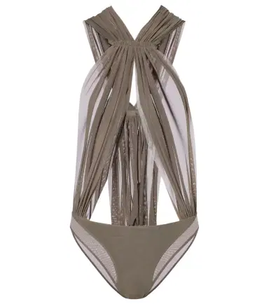 Rick Owens Miami cutout sheer tulle bodysuit | Thumbnail 1 Rick Owens Miami cutout sheer tulle bodysuit | Thumbnail 1
