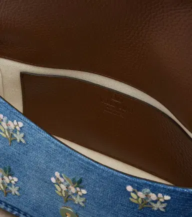 Valentino Garavani Alltime Medium denim top-handle bag | Thumbnail 3 Valentino Garavani Alltime Medium denim top-handle bag | Thumbnail 3