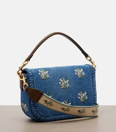 Valentino Garavani Alltime Medium denim top-handle bag | Thumbnail 4 Valentino Garavani Alltime Medium denim top-handle bag | Thumbnail 4