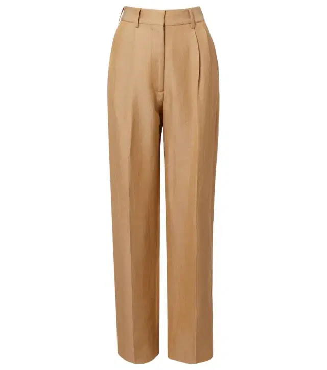 Blazé Milano Fox linen-blend straight pants Blazé Milano Fox linen-blend straight pants