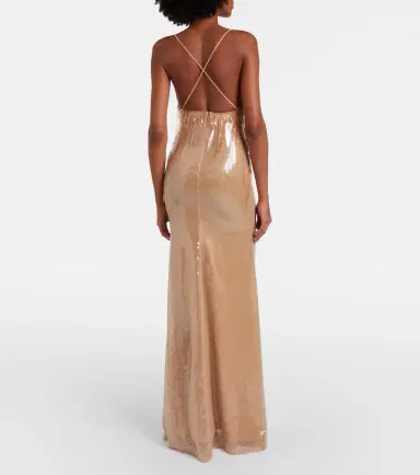 David Koma Dégradé sequined gown | Thumbnail 2 David Koma Dégradé sequined gown | Thumbnail 2