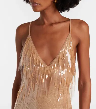 David Koma Dégradé sequined gown | Thumbnail 4 David Koma Dégradé sequined gown | Thumbnail 4