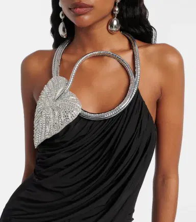 David Koma Draped embellished minidress | Thumbnail 2 David Koma Draped embellished minidress | Thumbnail 2