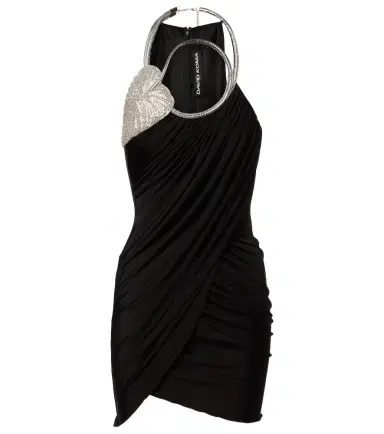 David Koma Draped embellished minidress | Thumbnail 1 David Koma Draped embellished minidress | Thumbnail 1