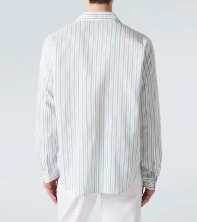 UMIT BENAN Franco pinstripe silk and cotton shirt | Thumbnail 2 UMIT BENAN Franco pinstripe silk and cotton shirt | Thumbnail 2