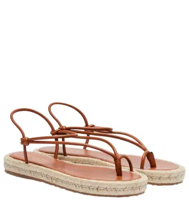 Gianvito Rossi Leather espadrille sandals | Thumbnail 1 Gianvito Rossi Leather espadrille sandals | Thumbnail 1
