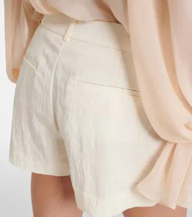 Blumarine Appliqué gabardine shorts | Thumbnail 4 Blumarine Appliqué gabardine shorts | Thumbnail 4