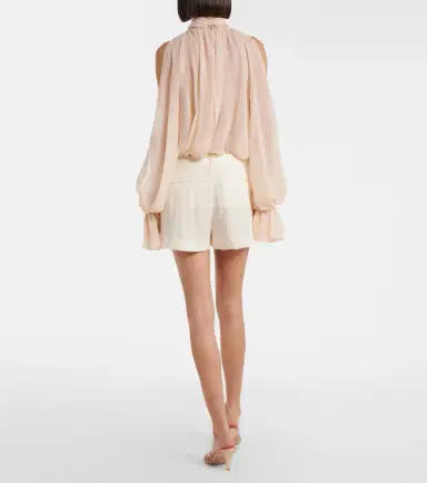 Blumarine Appliqué gabardine shorts | Thumbnail 5 Blumarine Appliqué gabardine shorts | Thumbnail 5