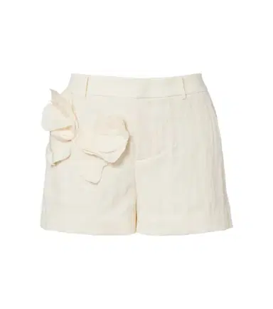 Blumarine Appliqué gabardine shorts | Thumbnail 1 Blumarine Appliqué gabardine shorts | Thumbnail 1