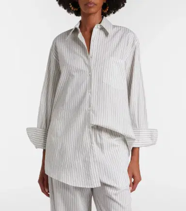 RÓHE Róhe Striped silk and cotton shirt | Thumbnail 2 RÓHE Róhe Striped silk and cotton shirt | Thumbnail 2