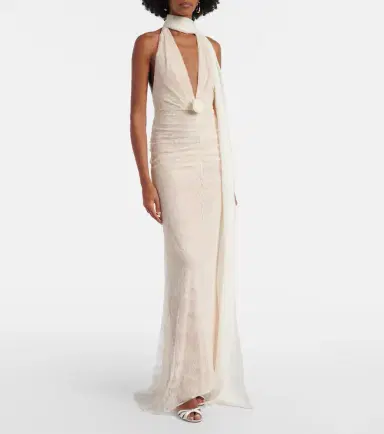 De La Vali Bridal Amora lace tulle gown | Thumbnail 5 De La Vali Bridal Amora lace tulle gown | Thumbnail 5