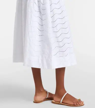 Polo Ralph Lauren Broderie anglaise cotton midi skirt | Thumbnail 2 Polo Ralph Lauren Broderie anglaise cotton midi skirt | Thumbnail 2