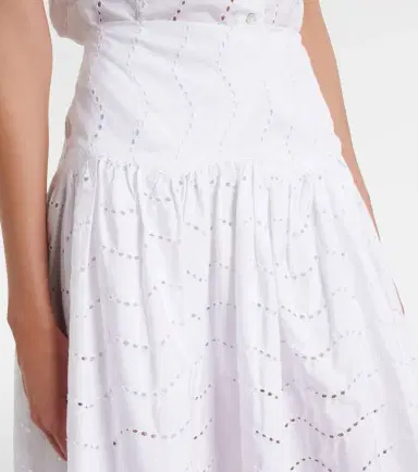 Polo Ralph Lauren Broderie anglaise cotton midi skirt | Thumbnail 3 Polo Ralph Lauren Broderie anglaise cotton midi skirt | Thumbnail 3