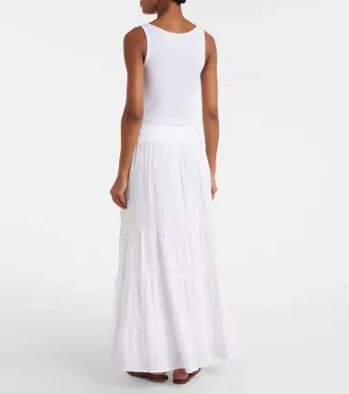 Melissa Odabash Dee tiered cotton maxi skirt | Thumbnail 4 Melissa Odabash Dee tiered cotton maxi skirt | Thumbnail 4