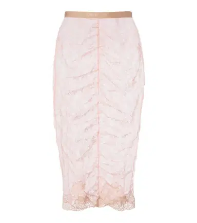 Valentino Floral ruched sheer lace midi skirt | Thumbnail 1 Valentino Floral ruched sheer lace midi skirt | Thumbnail 1