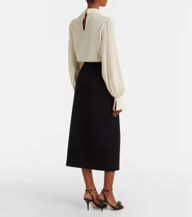 Valentino Virgin wool crêpe pencil skirt | Thumbnail 2 Valentino Virgin wool crêpe pencil skirt | Thumbnail 2