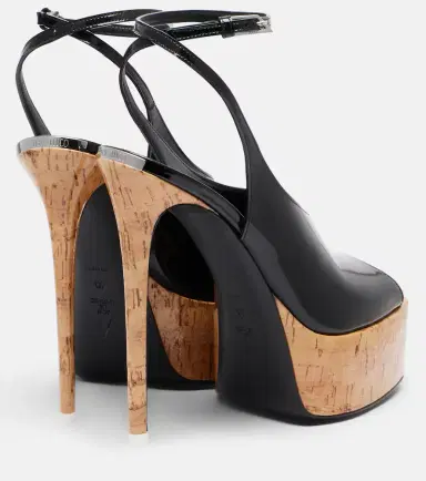 The Attico Ornella patent leather platform slingback pumps | Thumbnail 2 The Attico Ornella patent leather platform slingback pumps | Thumbnail 2