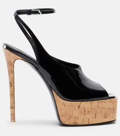 The Attico Ornella patent leather platform slingback pumps | Thumbnail 3 The Attico Ornella patent leather platform slingback pumps | Thumbnail 3