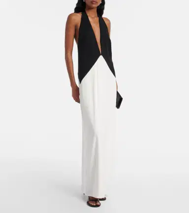 Adriana Degreas Halterneck jersey maxi dress | Thumbnail 4 Adriana Degreas Halterneck jersey maxi dress | Thumbnail 4