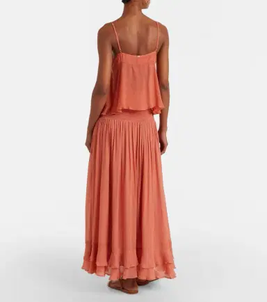 Poupette St Barth Neree ruched ruffled maxi skirt | Thumbnail 6 Poupette St Barth Neree ruched ruffled maxi skirt | Thumbnail 6