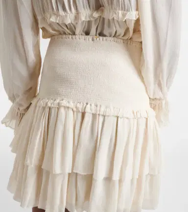 Poupette St Barth Farrah tiered miniskirt | Thumbnail 3 Poupette St Barth Farrah tiered miniskirt | Thumbnail 3