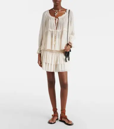 Poupette St Barth Farrah tiered miniskirt | Thumbnail 5 Poupette St Barth Farrah tiered miniskirt | Thumbnail 5