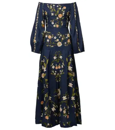Agua by Agua Bendita Senlis off-shoulder cotton maxi dress | Thumbnail 1 Agua by Agua Bendita Senlis off-shoulder cotton maxi dress | Thumbnail 1