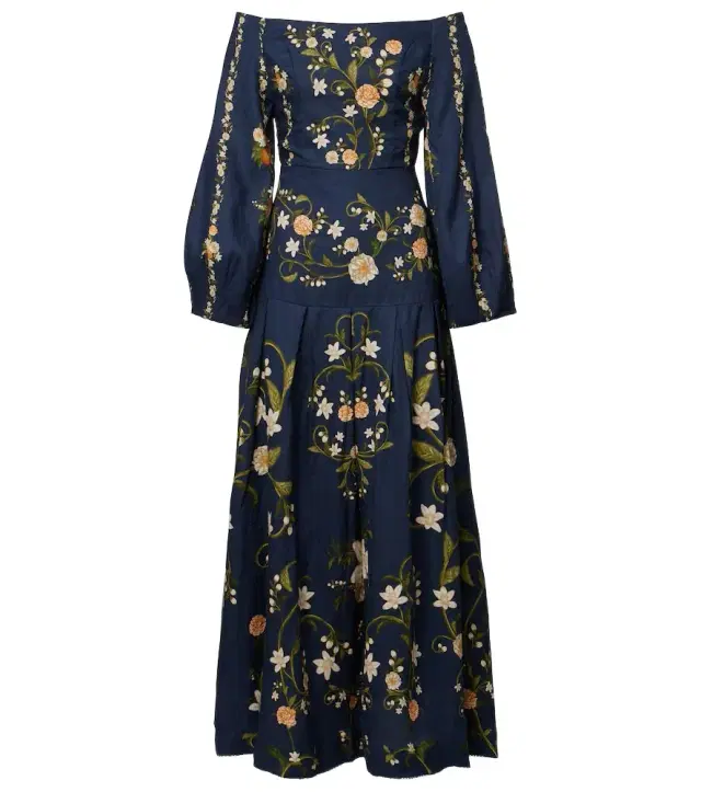 Senlis off-shoulder cotton maxi dress Senlis off-shoulder cotton maxi dress