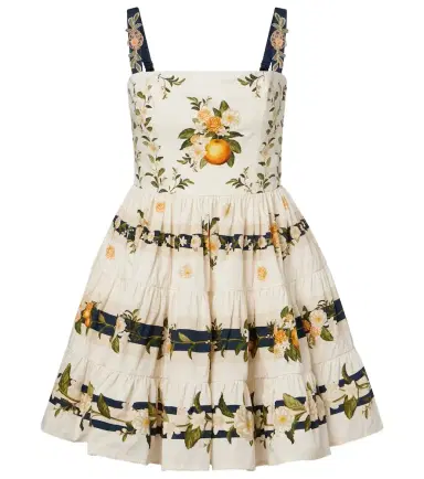 Agua by Agua Bendita Lima Valle floral cotton minidress | Thumbnail 1 Agua by Agua Bendita Lima Valle floral cotton minidress | Thumbnail 1
