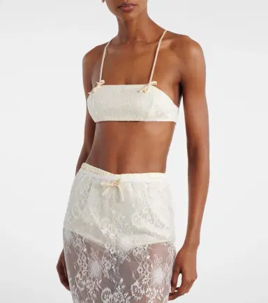 Aya Muse Eteri bow-detail lace bra top | Thumbnail 4 Aya Muse Eteri bow-detail lace bra top | Thumbnail 4