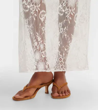Aya Muse Eteri bow-detail floral lace maxi skirt | Thumbnail 2 Aya Muse Eteri bow-detail floral lace maxi skirt | Thumbnail 2