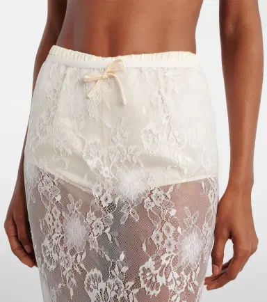 Aya Muse Eteri bow-detail floral lace maxi skirt | Thumbnail 3 Aya Muse Eteri bow-detail floral lace maxi skirt | Thumbnail 3