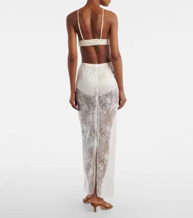 Aya Muse Eteri bow-detail floral lace maxi skirt | Thumbnail 4 Aya Muse Eteri bow-detail floral lace maxi skirt | Thumbnail 4