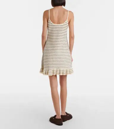JW Anderson Striped cotton-blend minidress | Thumbnail 2 JW Anderson Striped cotton-blend minidress | Thumbnail 2