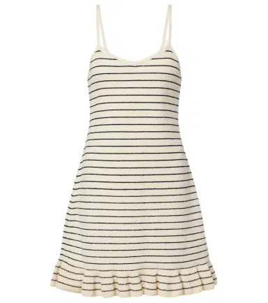 JW Anderson Striped cotton-blend minidress | Thumbnail 1 JW Anderson Striped cotton-blend minidress | Thumbnail 1