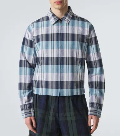 JW Anderson Checked cotton blouson jacket | Thumbnail 3 JW Anderson Checked cotton blouson jacket | Thumbnail 3