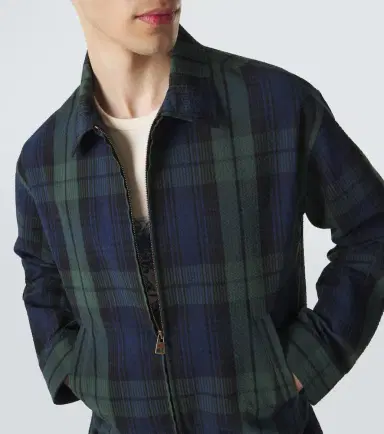 JW Anderson Checked cotton seersucker blouson jacket | Thumbnail 3 JW Anderson Checked cotton seersucker blouson jacket | Thumbnail 3