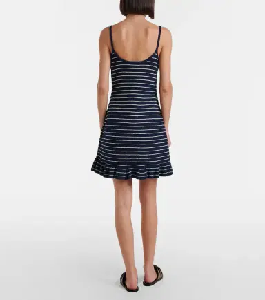 JW Anderson Striped cotton-blend minidress | Thumbnail 2 JW Anderson Striped cotton-blend minidress | Thumbnail 2