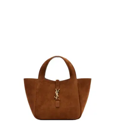 Saint Laurent Le 5 à 7 suede shoulder bag | Thumbnail 1 Saint Laurent Le 5 à 7 suede shoulder bag | Thumbnail 1