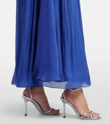 Costarellos Embellished Lurex georgette gown | Thumbnail 4 Costarellos Embellished Lurex georgette gown | Thumbnail 4