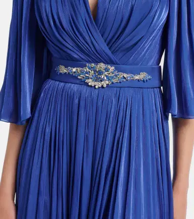 Costarellos Embellished Lurex georgette gown | Thumbnail 6 Costarellos Embellished Lurex georgette gown | Thumbnail 6