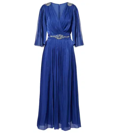 Costarellos Embellished Lurex georgette gown | Thumbnail 1 Costarellos Embellished Lurex georgette gown | Thumbnail 1