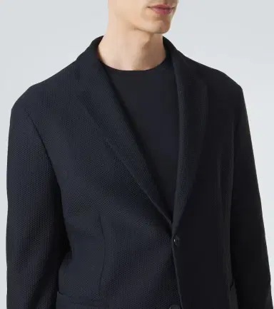 Giorgio Armani Waffle-knit blazer | Thumbnail 6 Giorgio Armani Waffle-knit blazer | Thumbnail 6